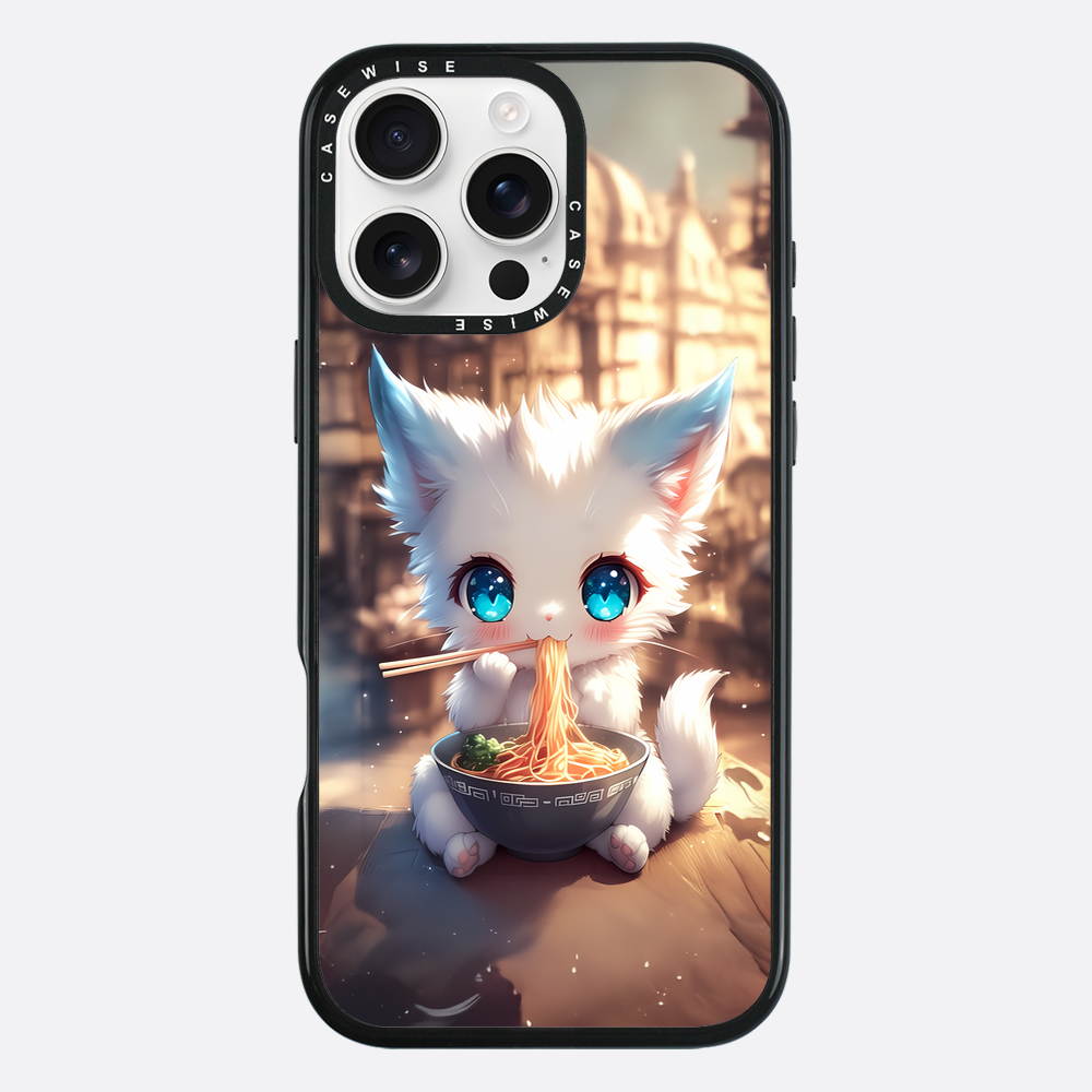 Weißes Baby Ramen Kitten - Hülle