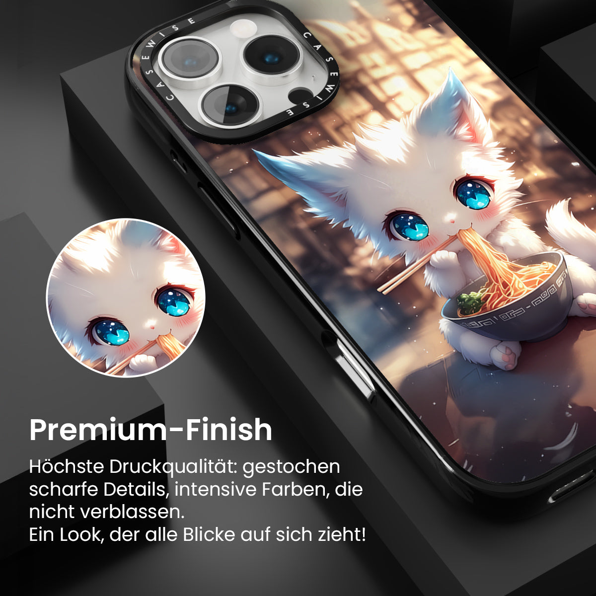 Weißes Baby Ramen Kitten - Hülle
