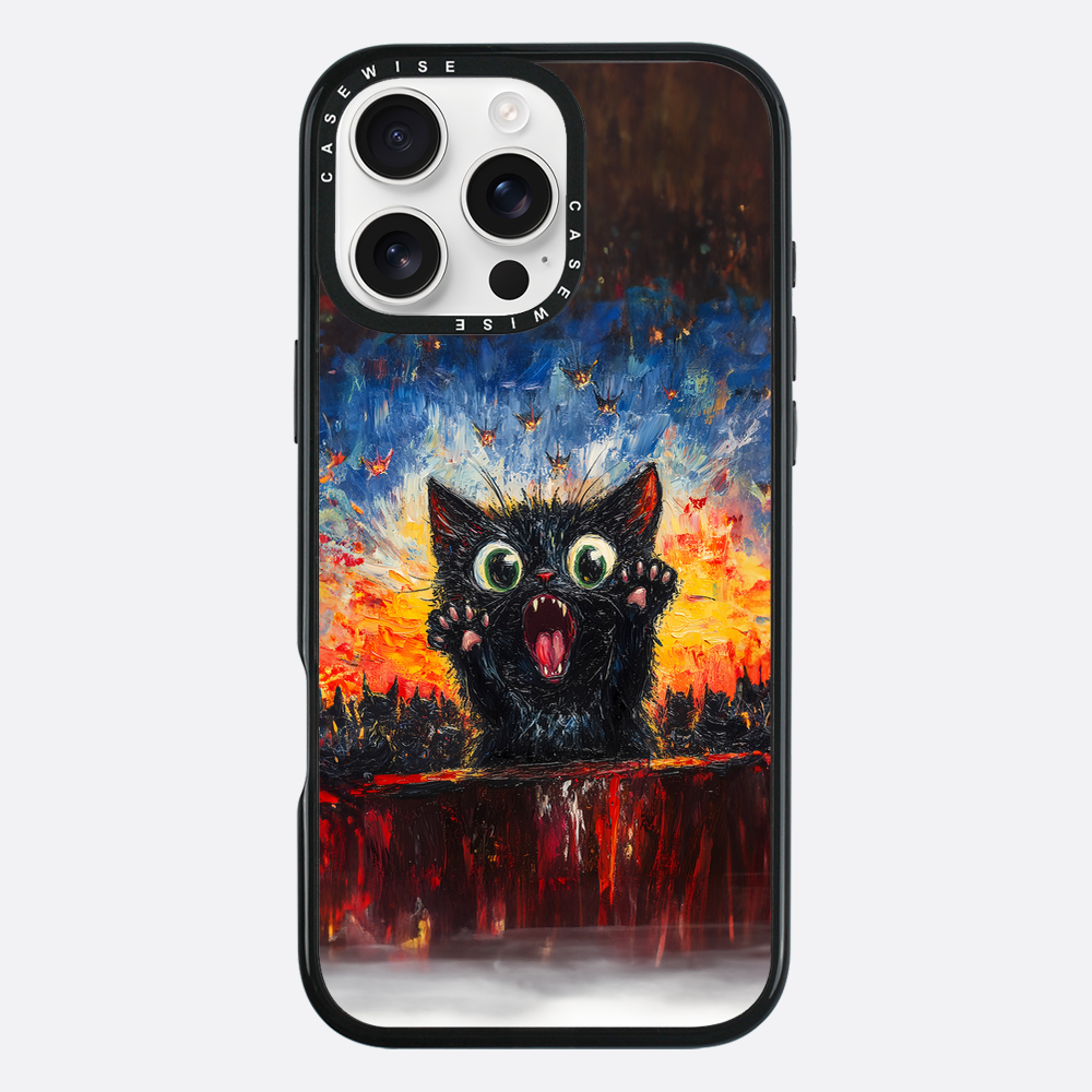 Verängstigte Katze - Hülle
