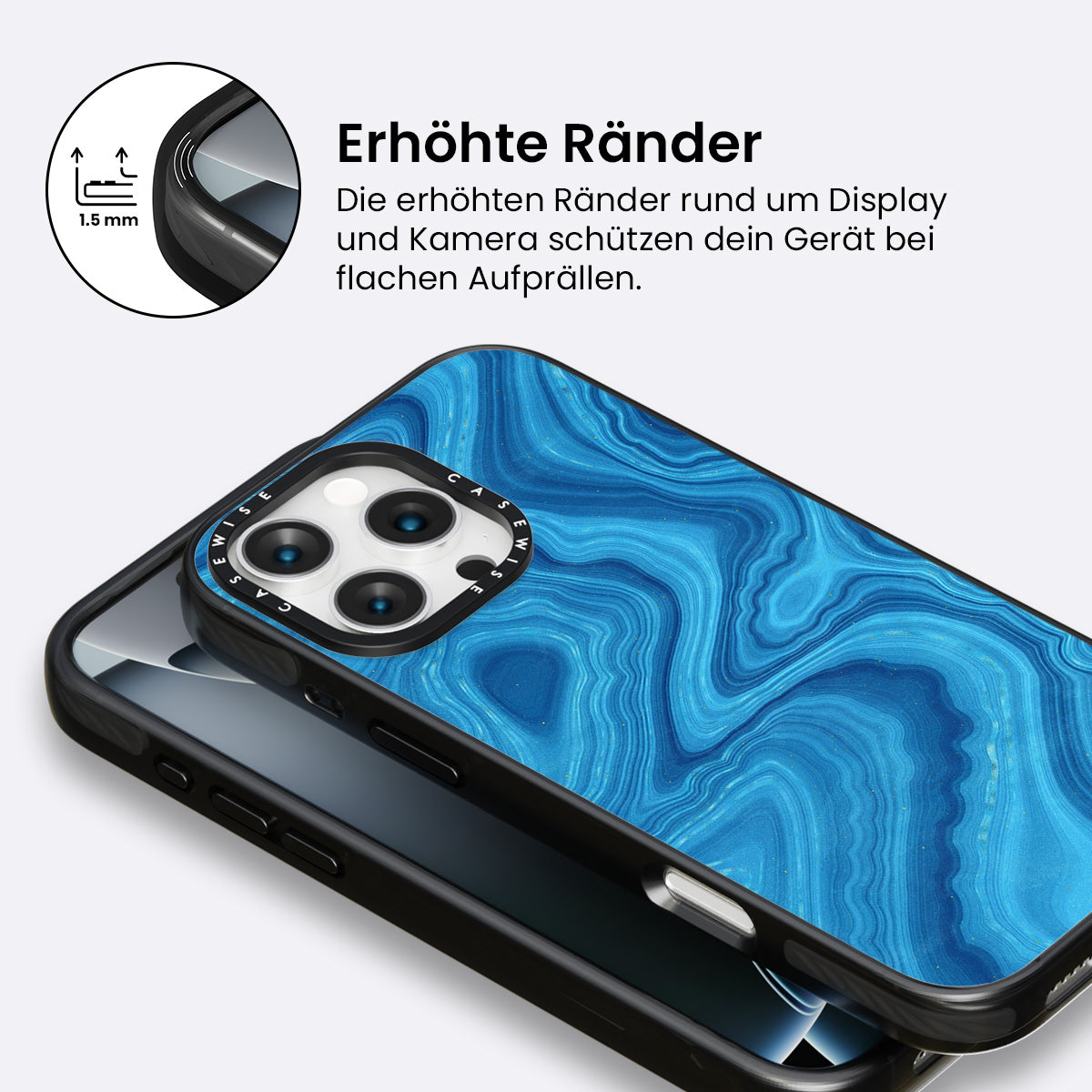Blaue Achattextur 07 - Hülle