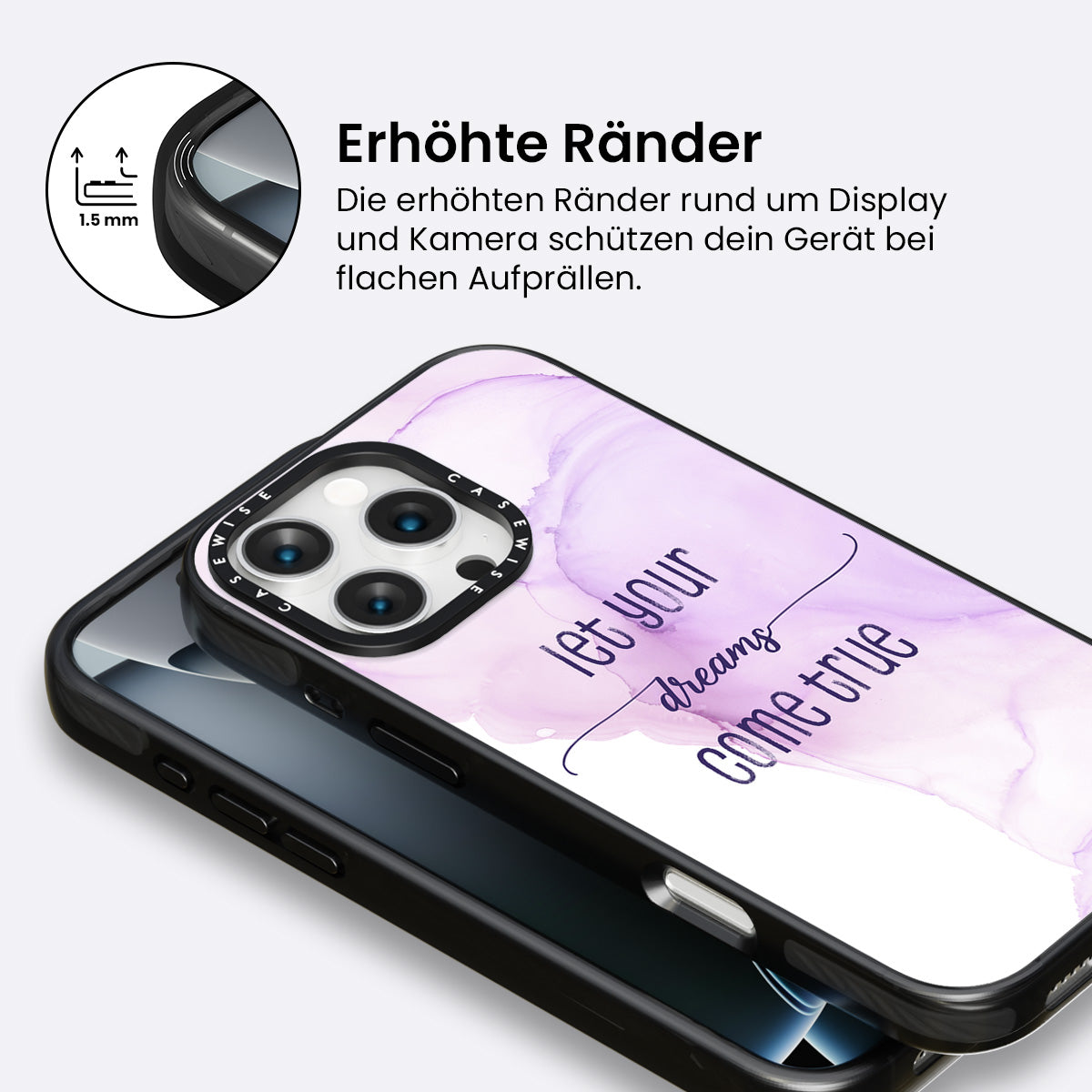 Lass deine Träume wahr werden |Schwimmende Farben - Hülle