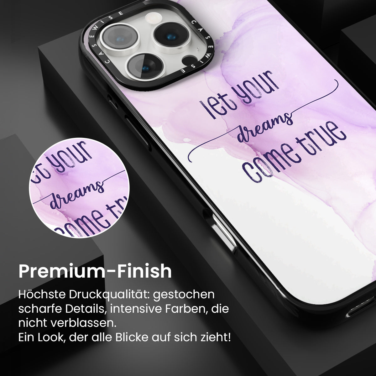Lass deine Träume wahr werden |Schwimmende Farben - Hülle