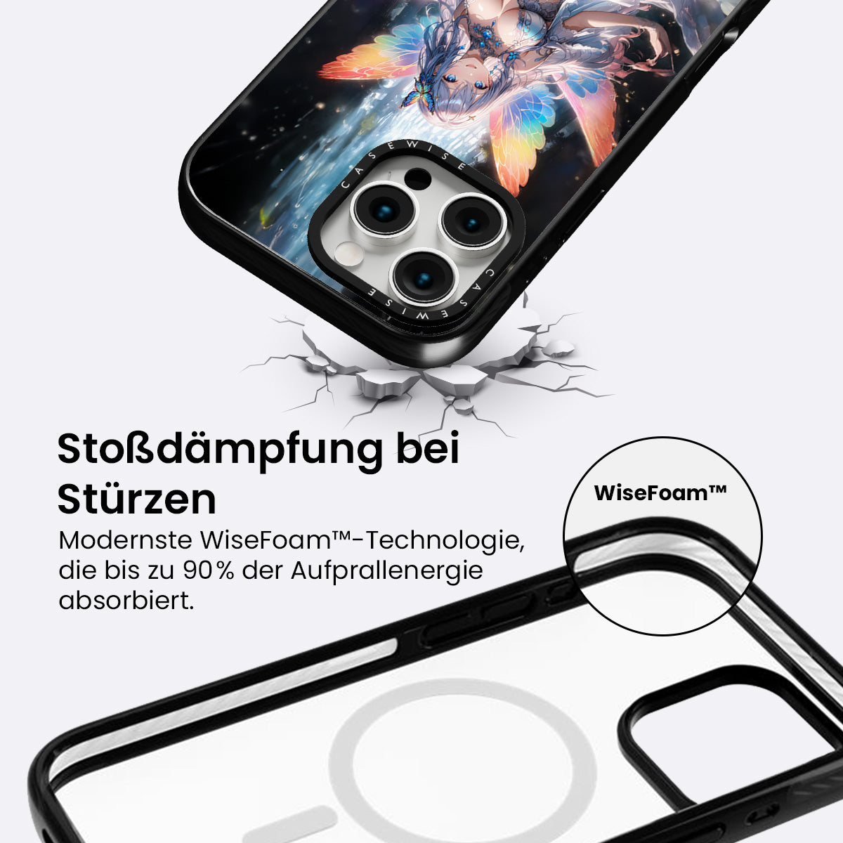 Schmetterling Anime Manga Mädchen - Hülle