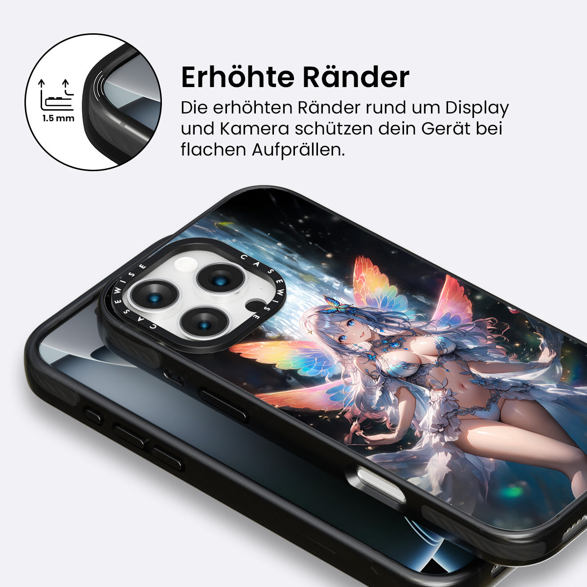Schmetterling Anime Manga Mädchen - Hülle