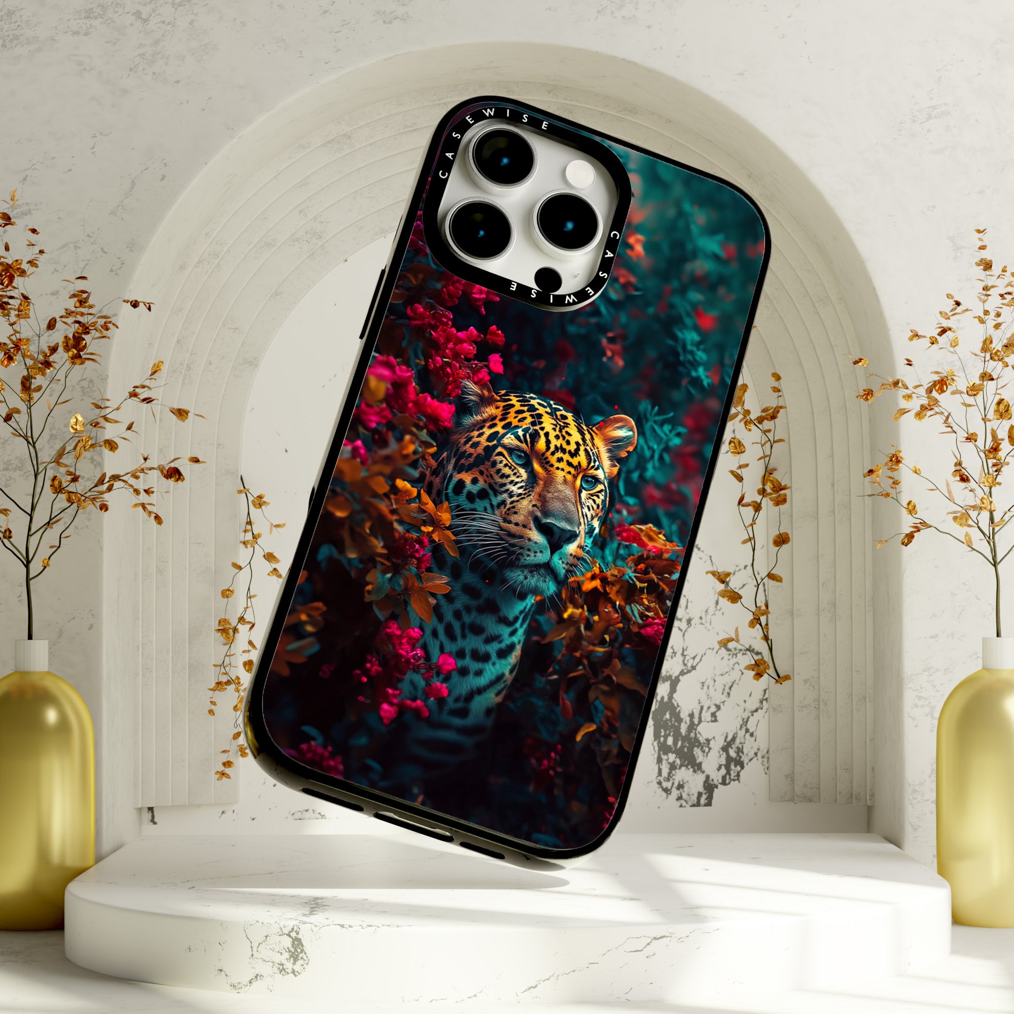 Jaguar in Rosen - Hülle