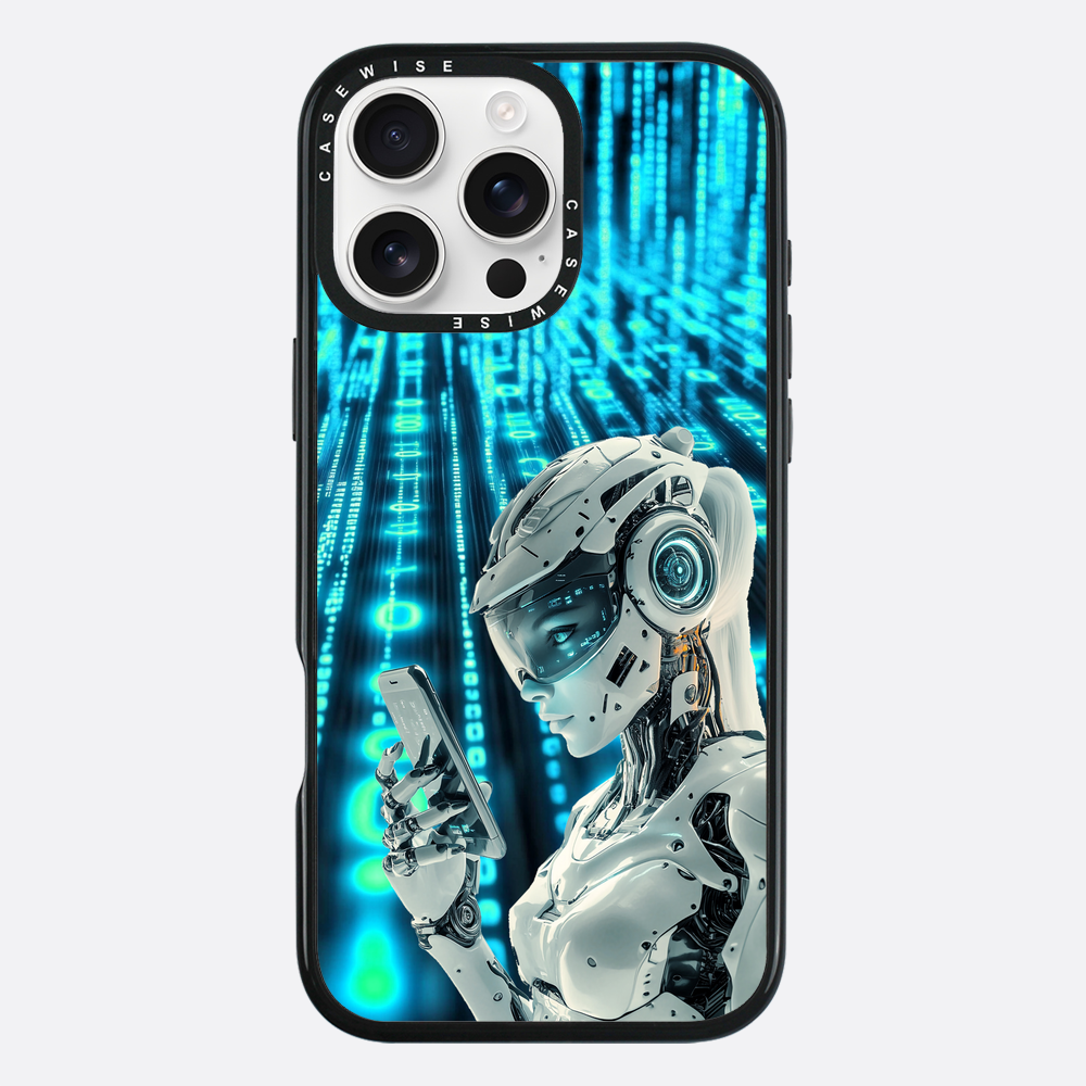 Digitales weibliches Roboter Telefon - Hülle