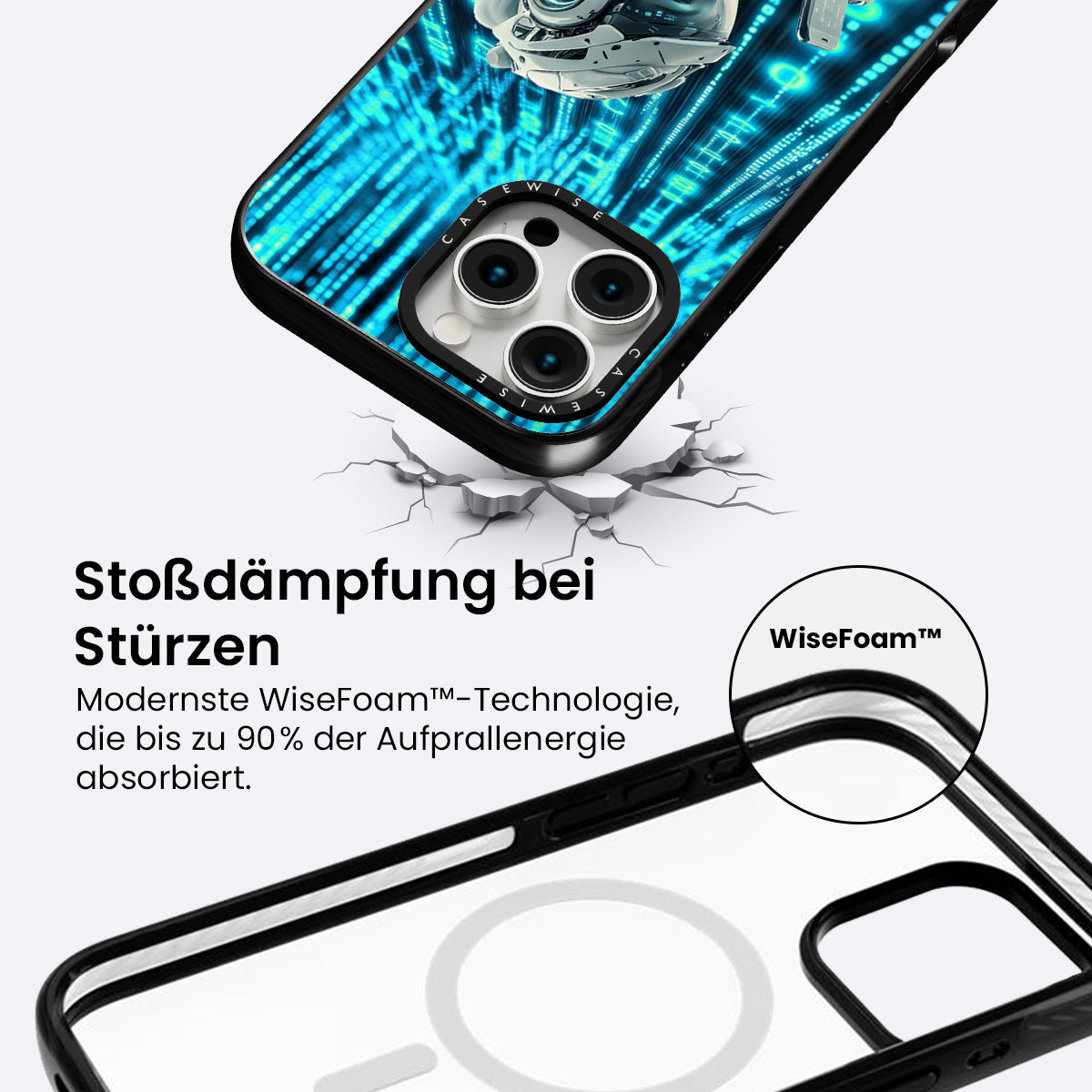 Digitales weibliches Roboter Telefon - Hülle