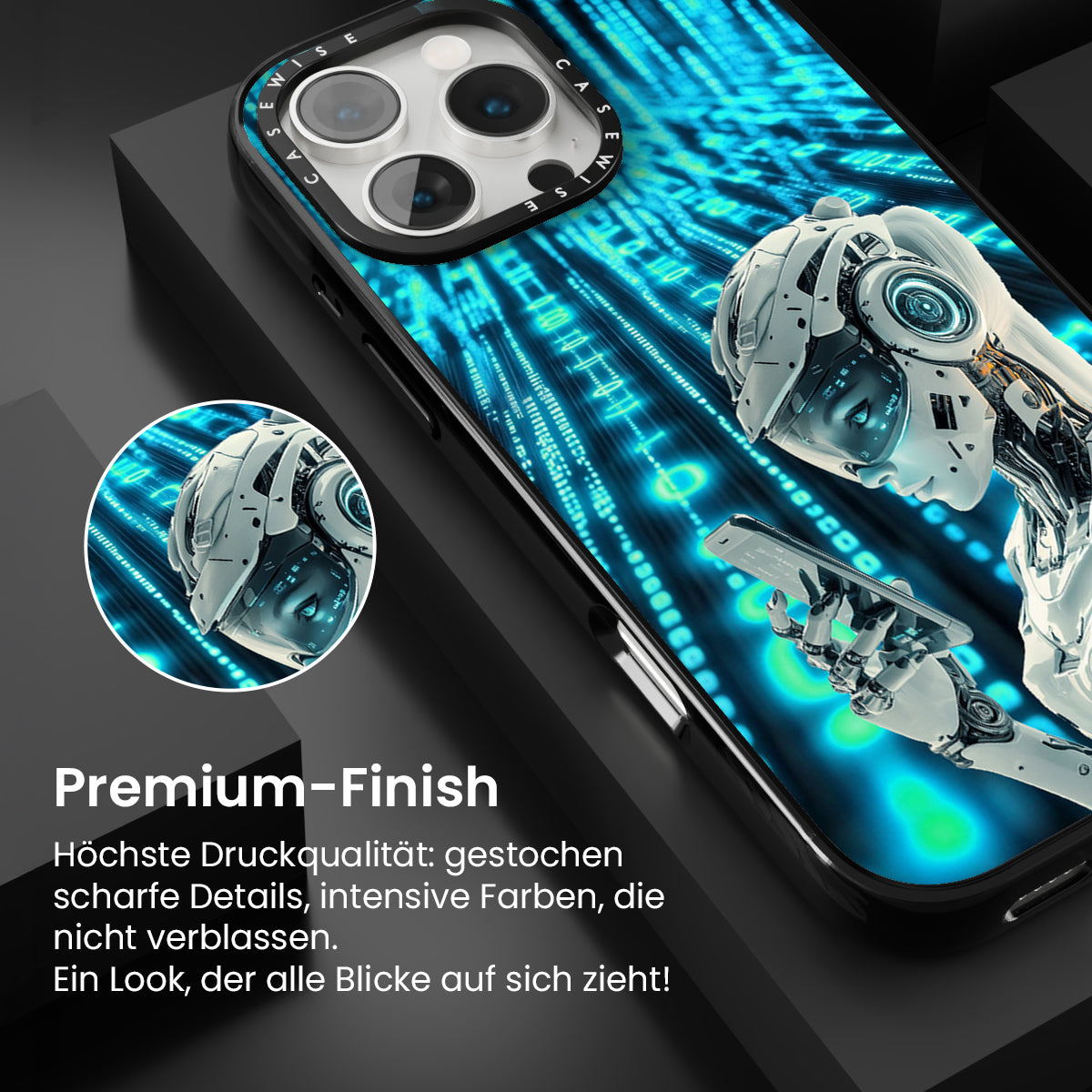 Digitales weibliches Roboter Telefon - Hülle