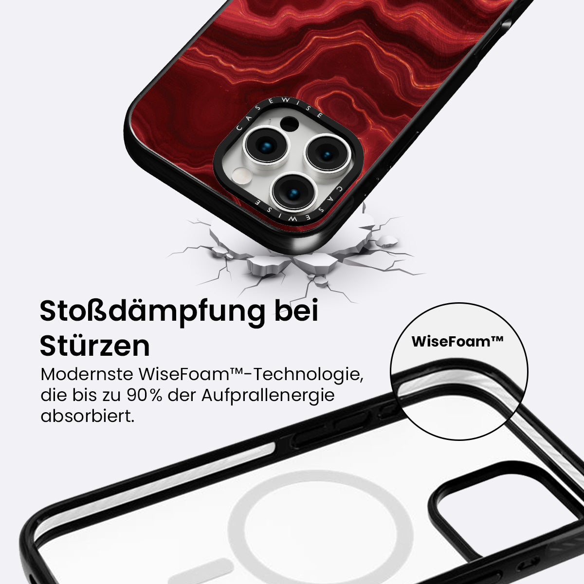 Rote Achattextur 03 - Hülle