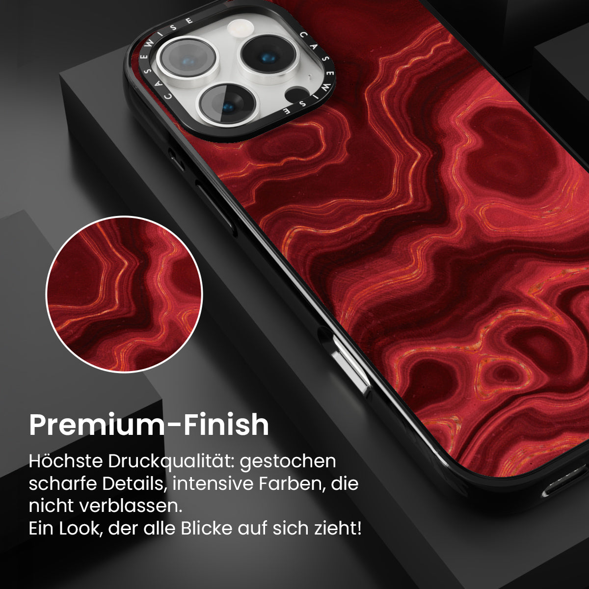 Rote Achattextur 03 - Hülle