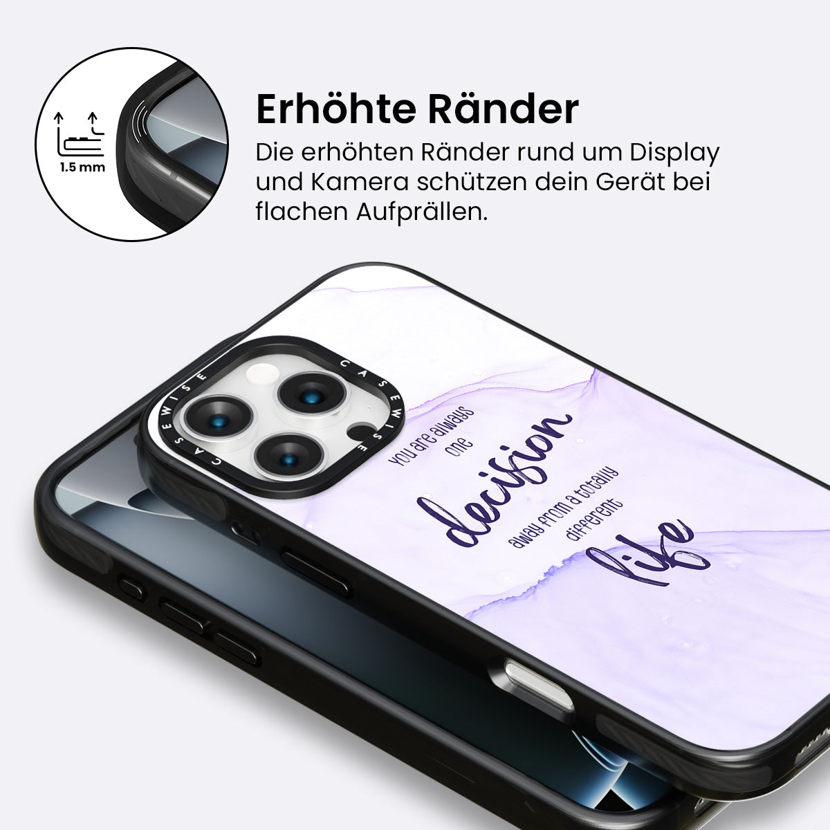Eine Entscheidung von einem anderen Leben weg |Schwimmende Farben - Hülle