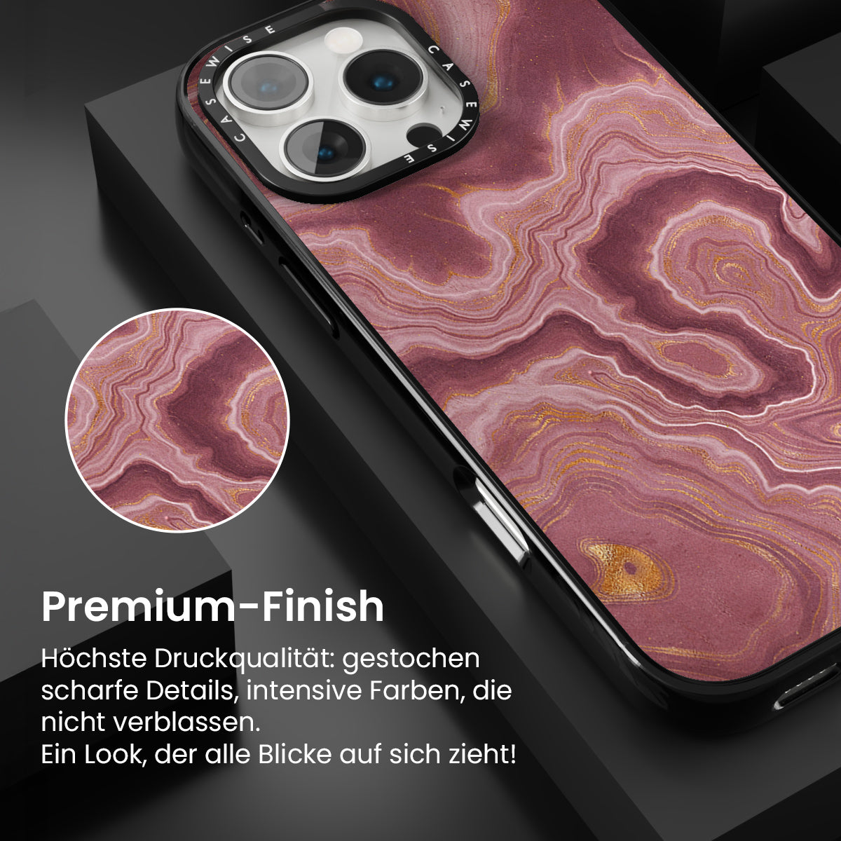 Pink Achat Textur 04 - Hülle