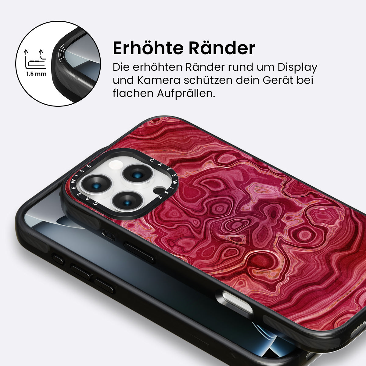 Rote Achattextur 07 - Hülle