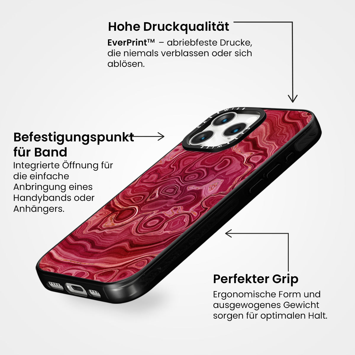 Rote Achattextur 07 - Hülle