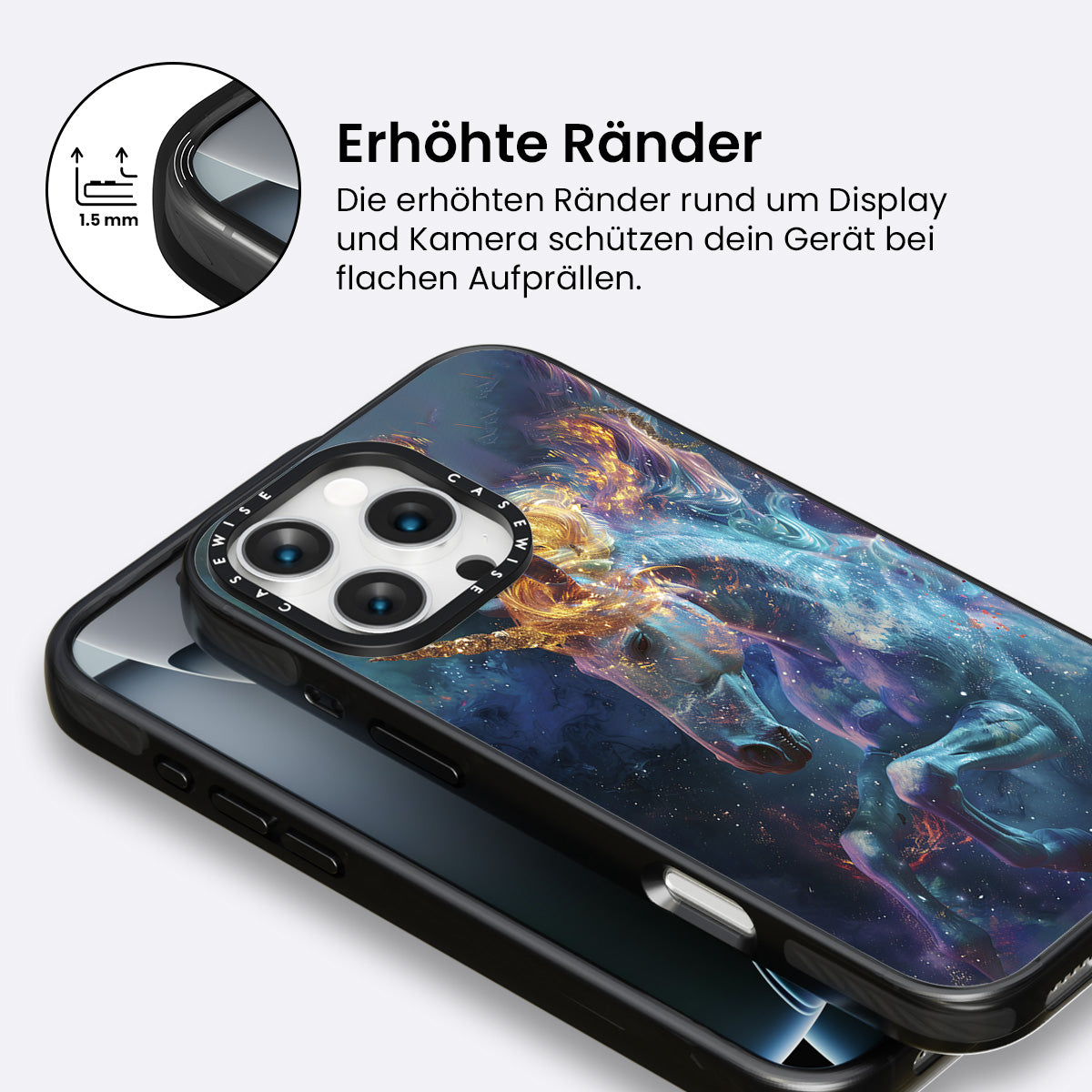 Kosmisches Feuer Einhorn - Hülle
