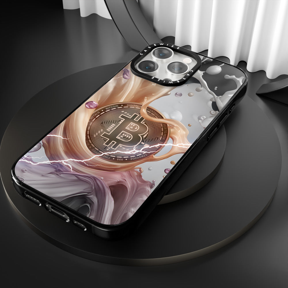 Crypto Art Bitcoin Spritzer - Orange - Hülle