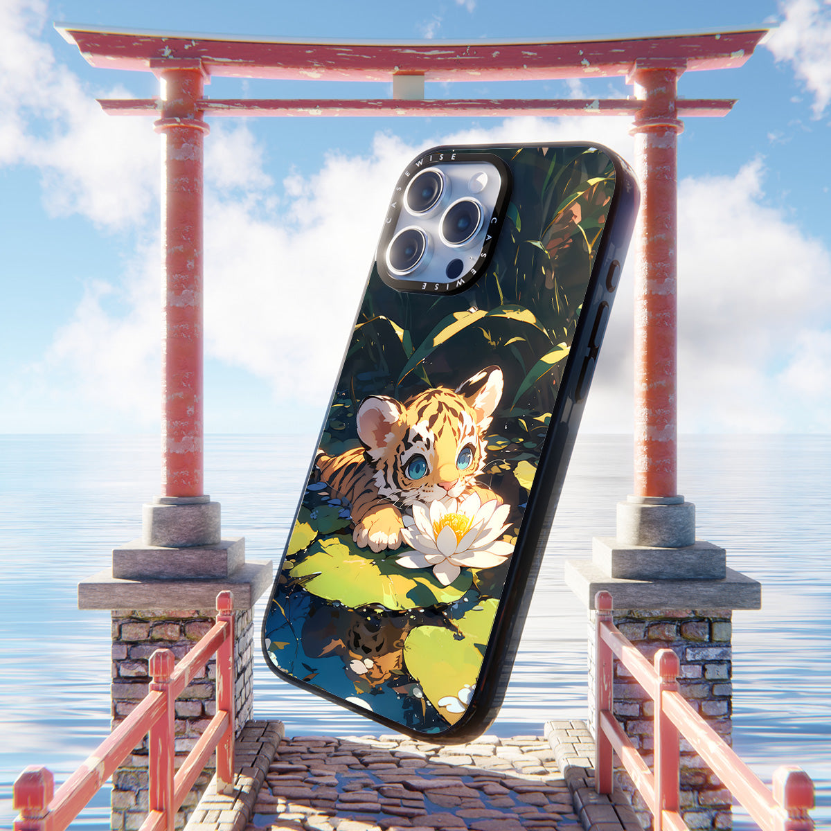 Süßer Anime -Tigermeer Rose - Hülle