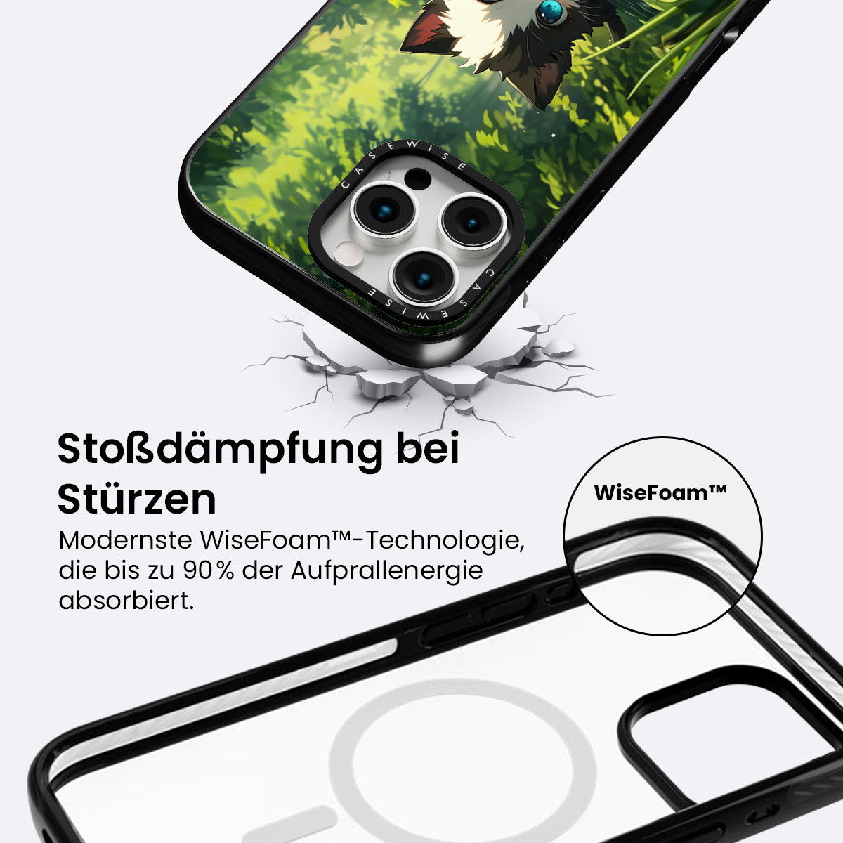 Süße Katze mit Frosch - Hülle
