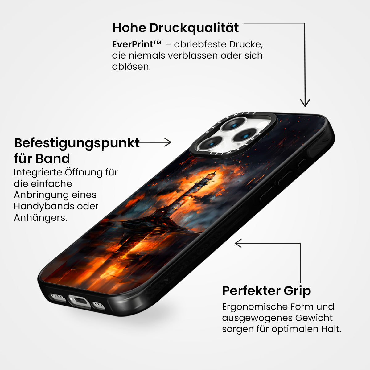 Leuchtturm Orange Ozean - Hülle