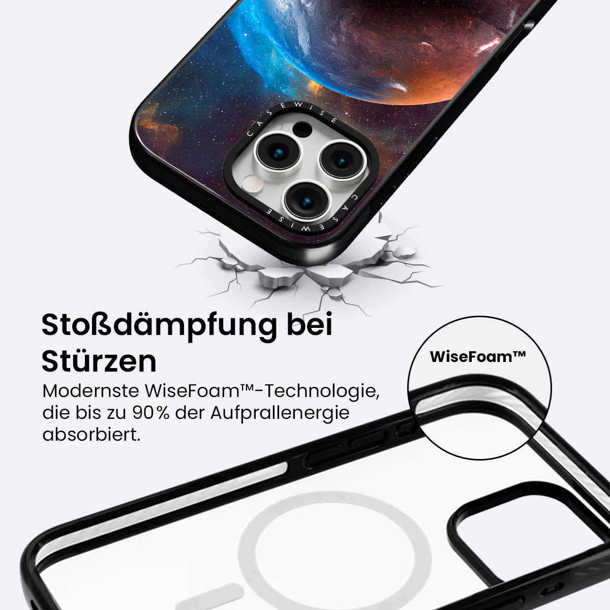Blau und Orangenreflexion - Hülle