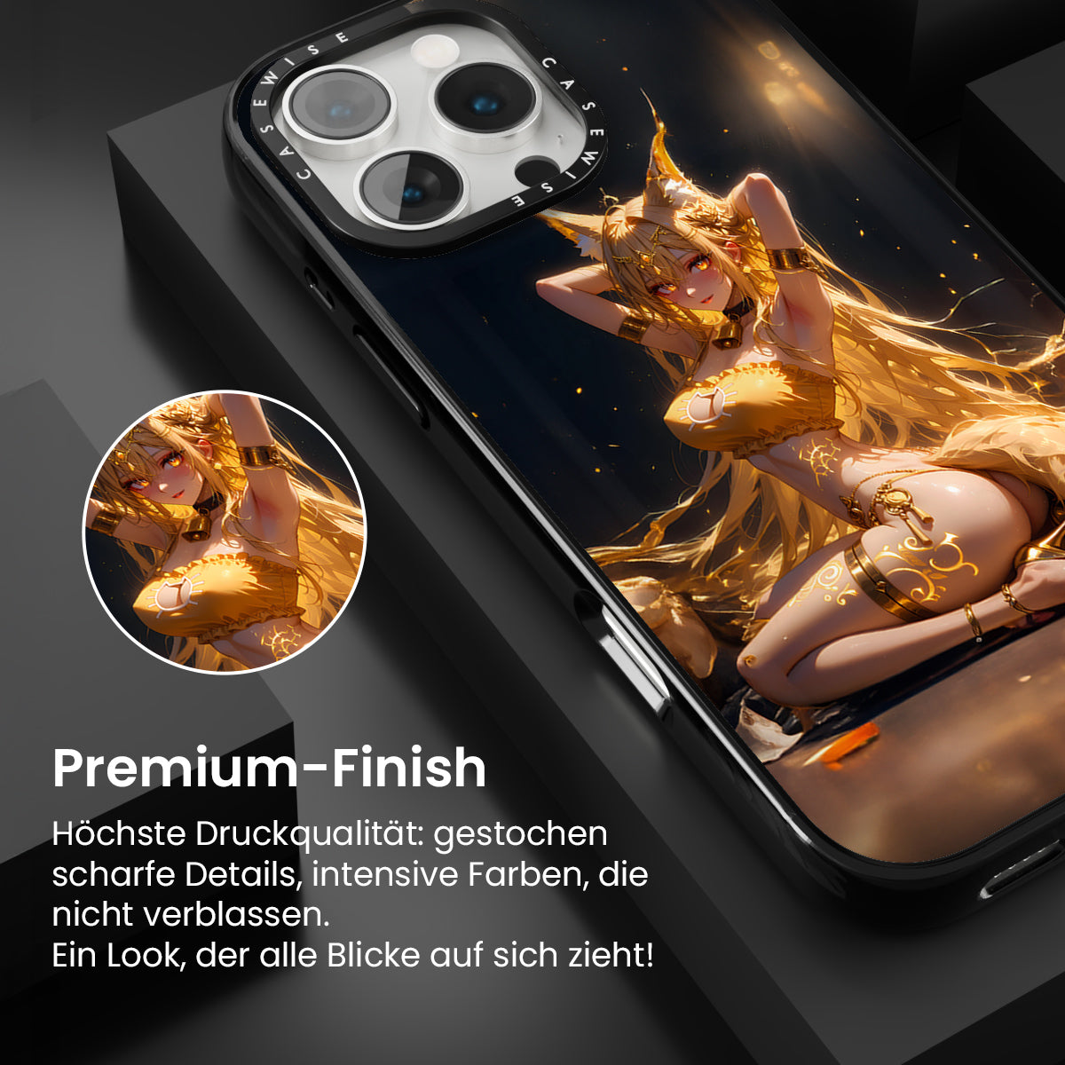 Sexy Fox Anime Girl auf dem Boden - Hülle