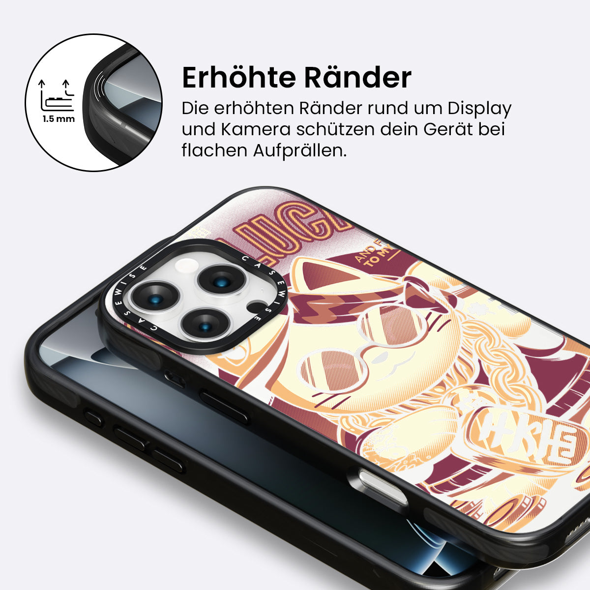 Glückliche Katze - Hülle
