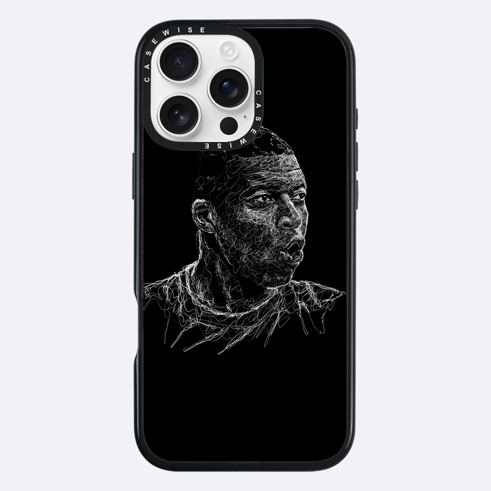 Digital Scribble Art Design, inspiriert von Kylian Mbappe - Hülle