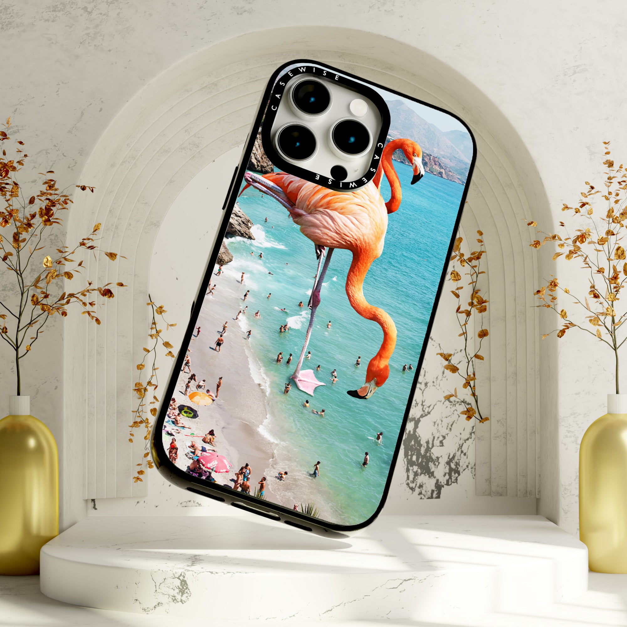 Flamingos auf Th - Hülle