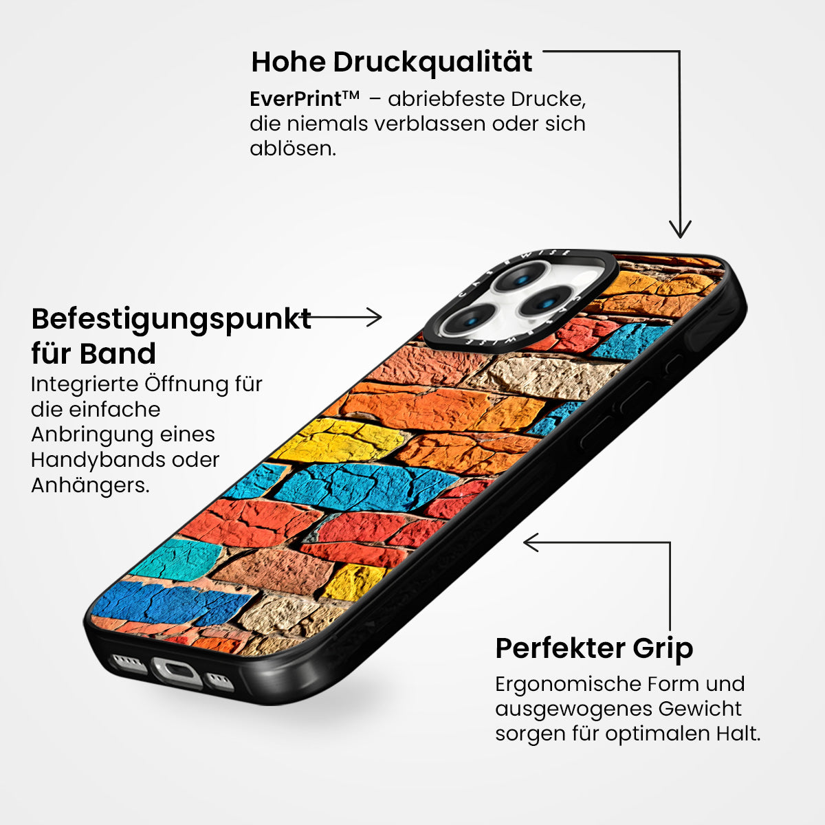 Bunte Ziegelmauer - Hülle