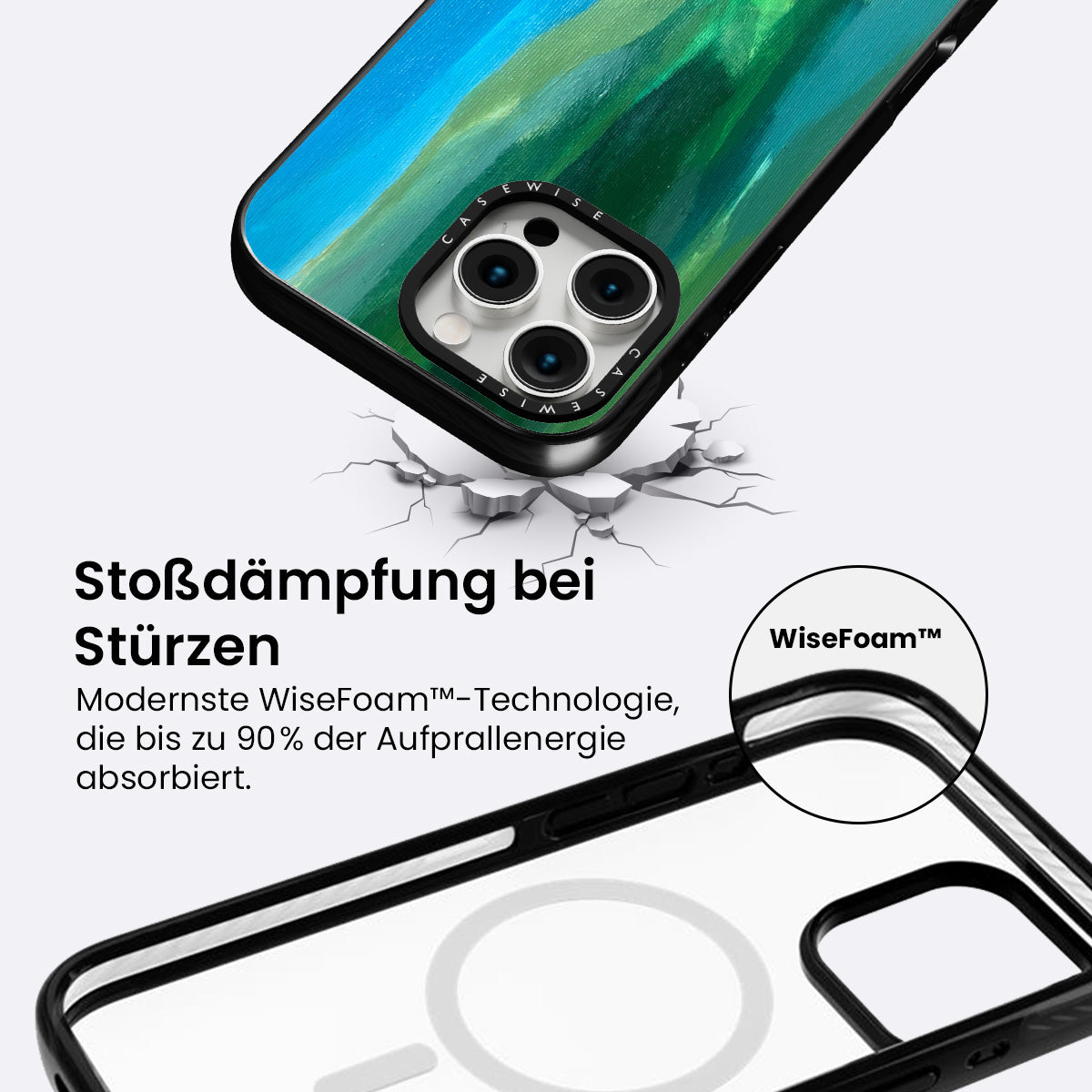 Grün mit blau - Hülle