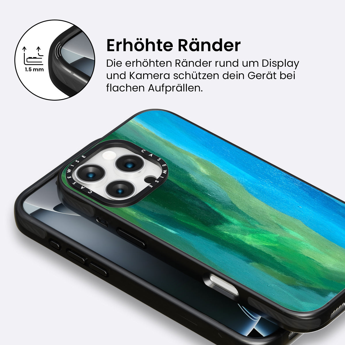 Grün mit blau - Hülle