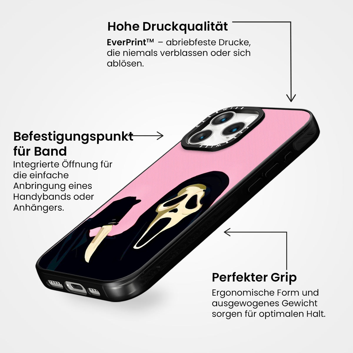 Schädelmasken -Schriftfusion - Hülle