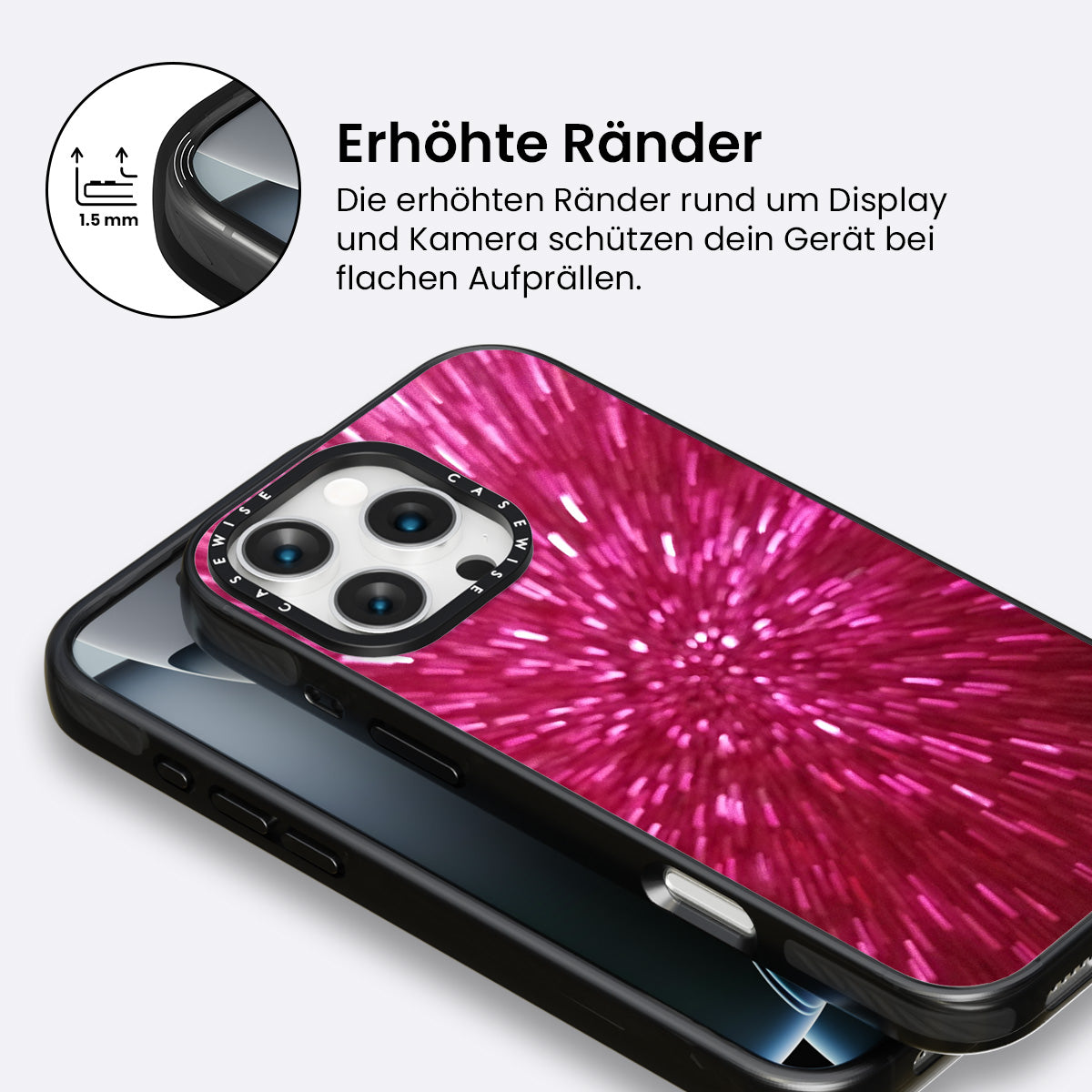 Rosa Brokat - Hülle