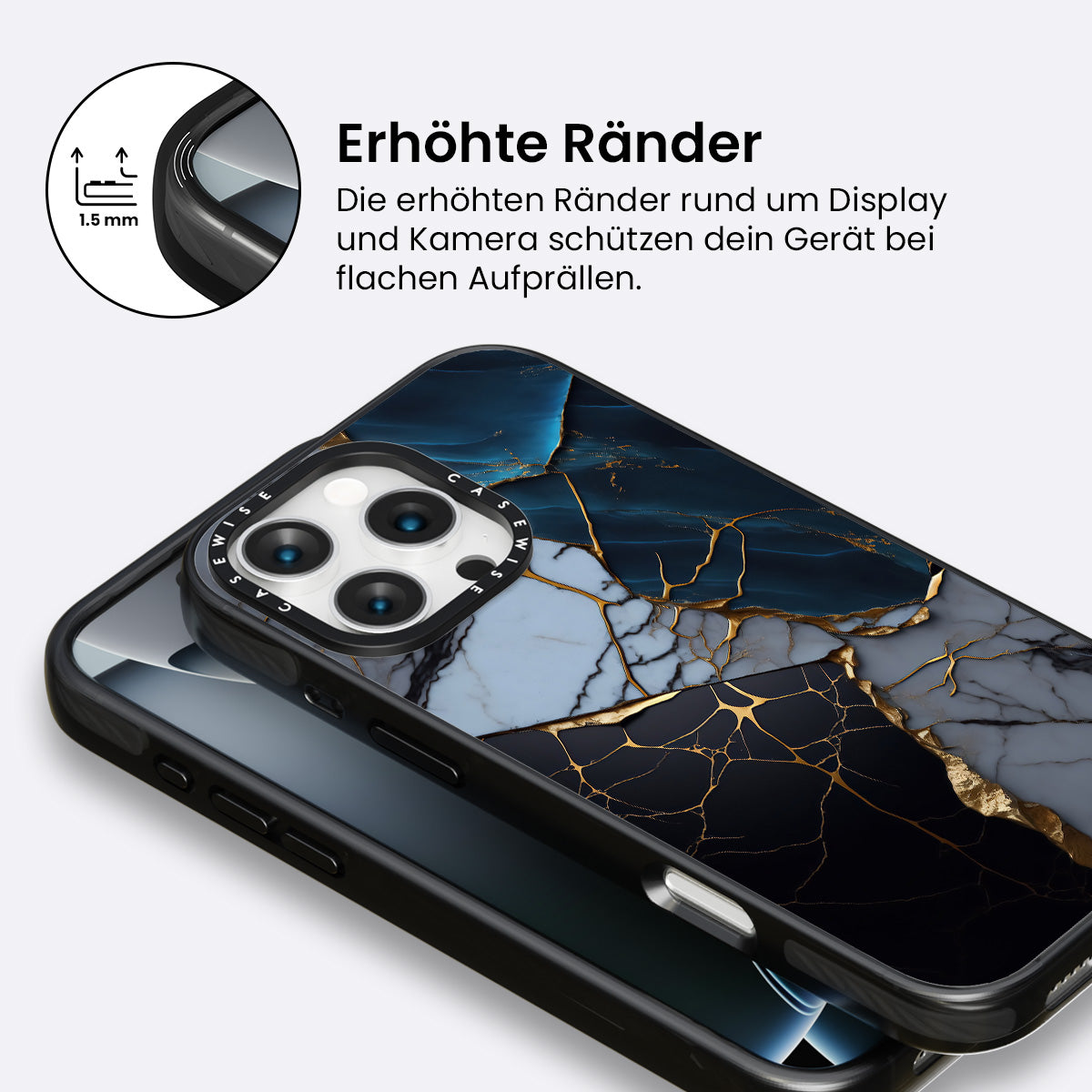 Abstrakter Marmor Kintsugi - Hülle