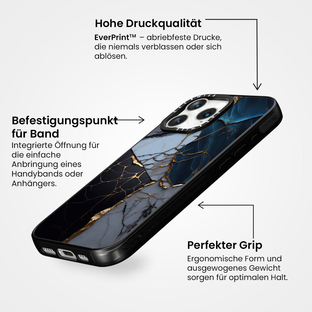 Abstrakter Marmor Kintsugi - Hülle