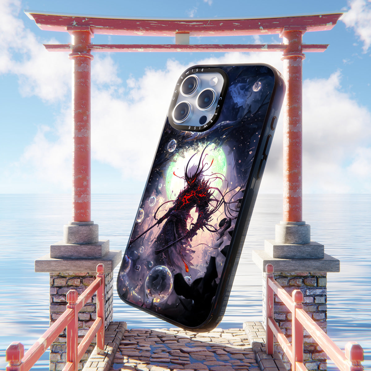 Mystisches Samurai in einem Sternennebel - Hülle