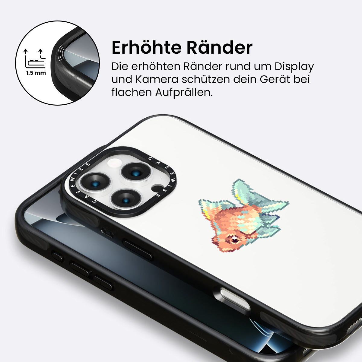 Goldener Pixelfisch - Hülle