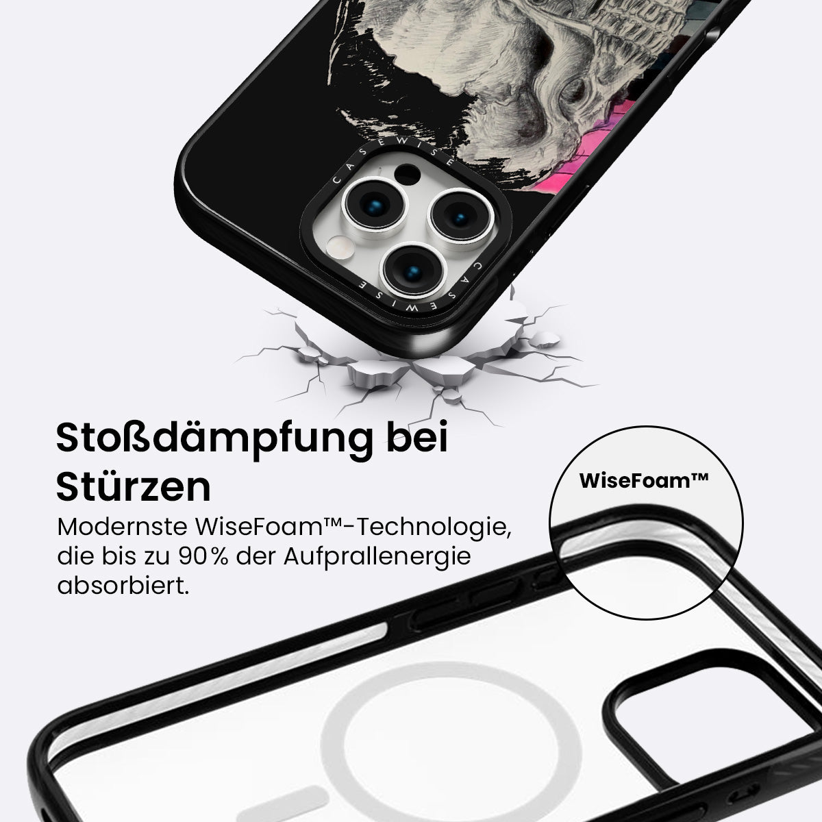 Grafikstudie des Schädels - Hülle