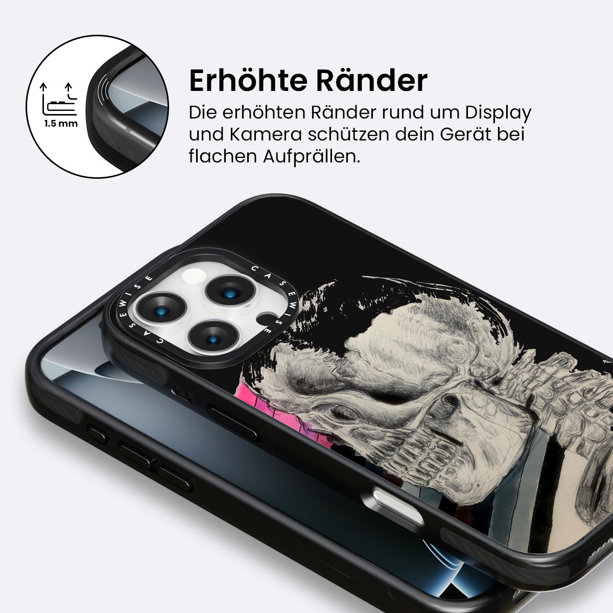 Grafikstudie des Schädels - Hülle