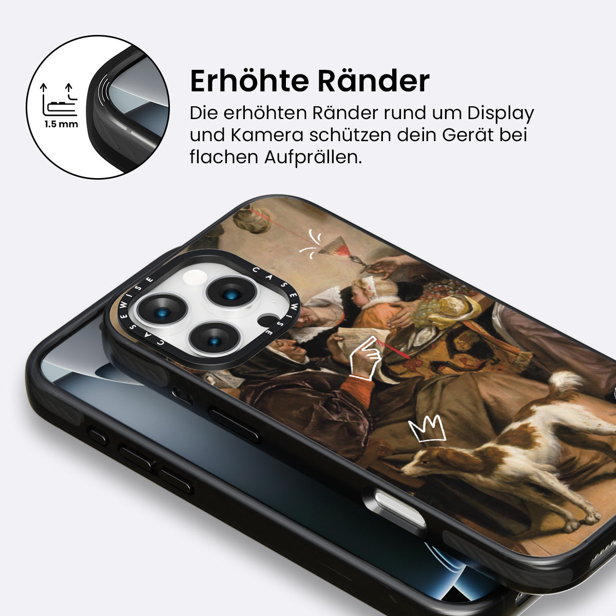 Abendessen und Hund - Hülle