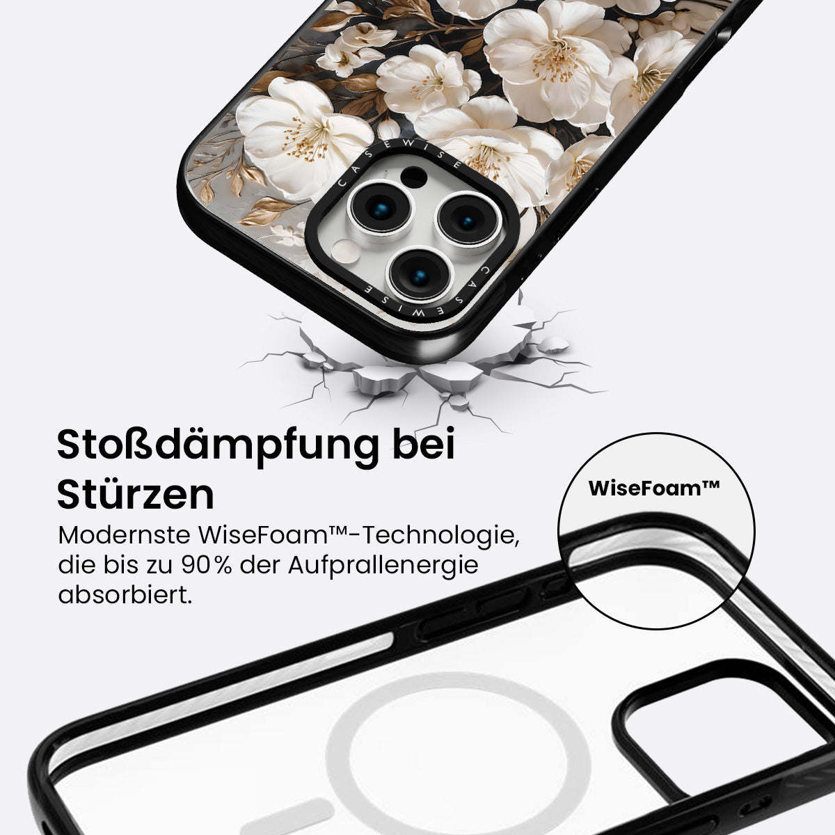 Blühende weiße Blumen. - Hülle