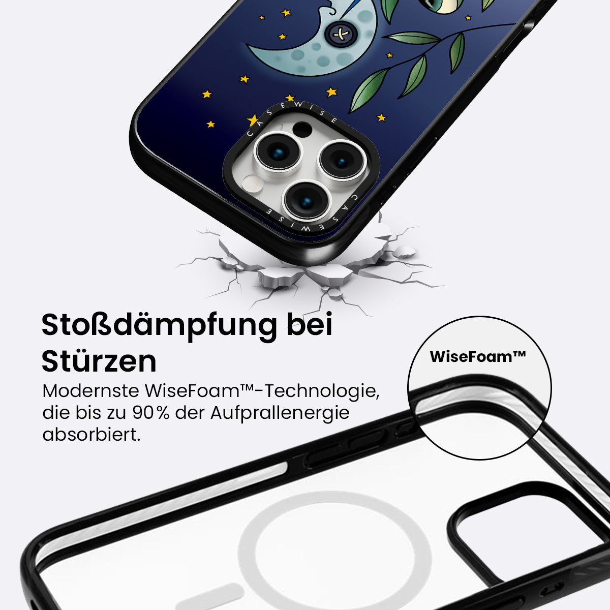 Augen- und Perlenmond - Hülle