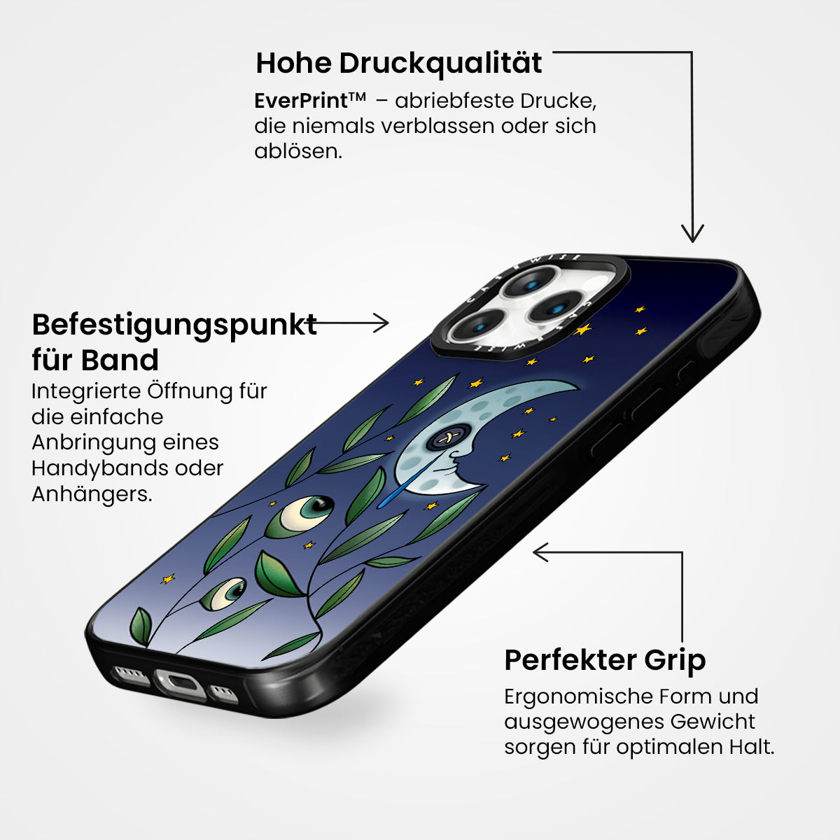 Augen- und Perlenmond - Hülle