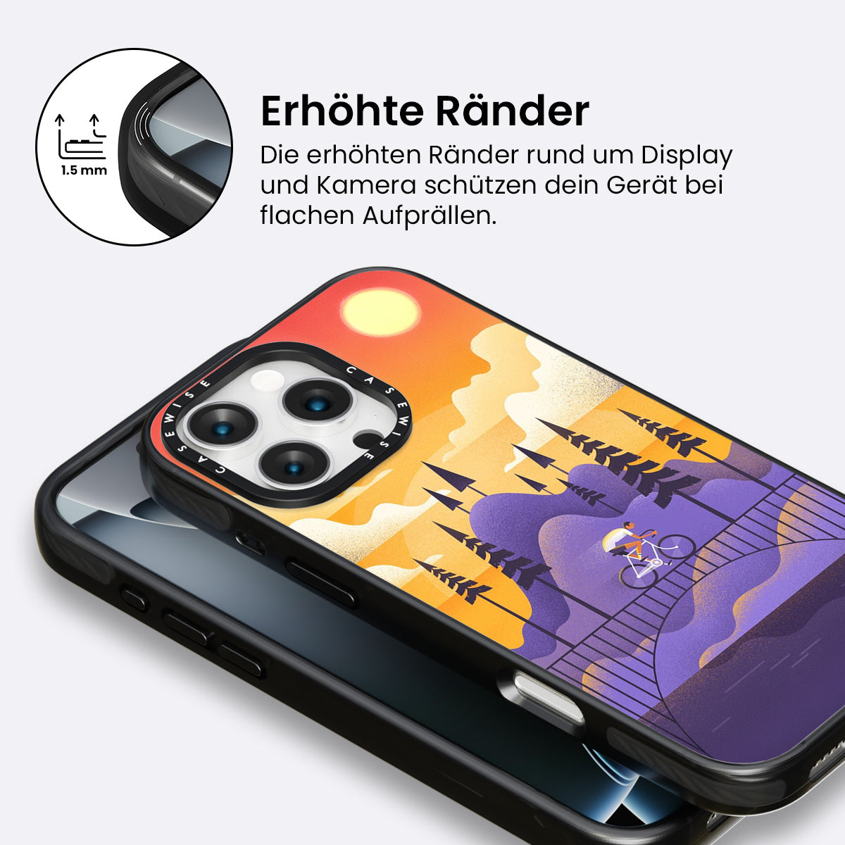 Fahren bei Sonnenuntergang - Hülle