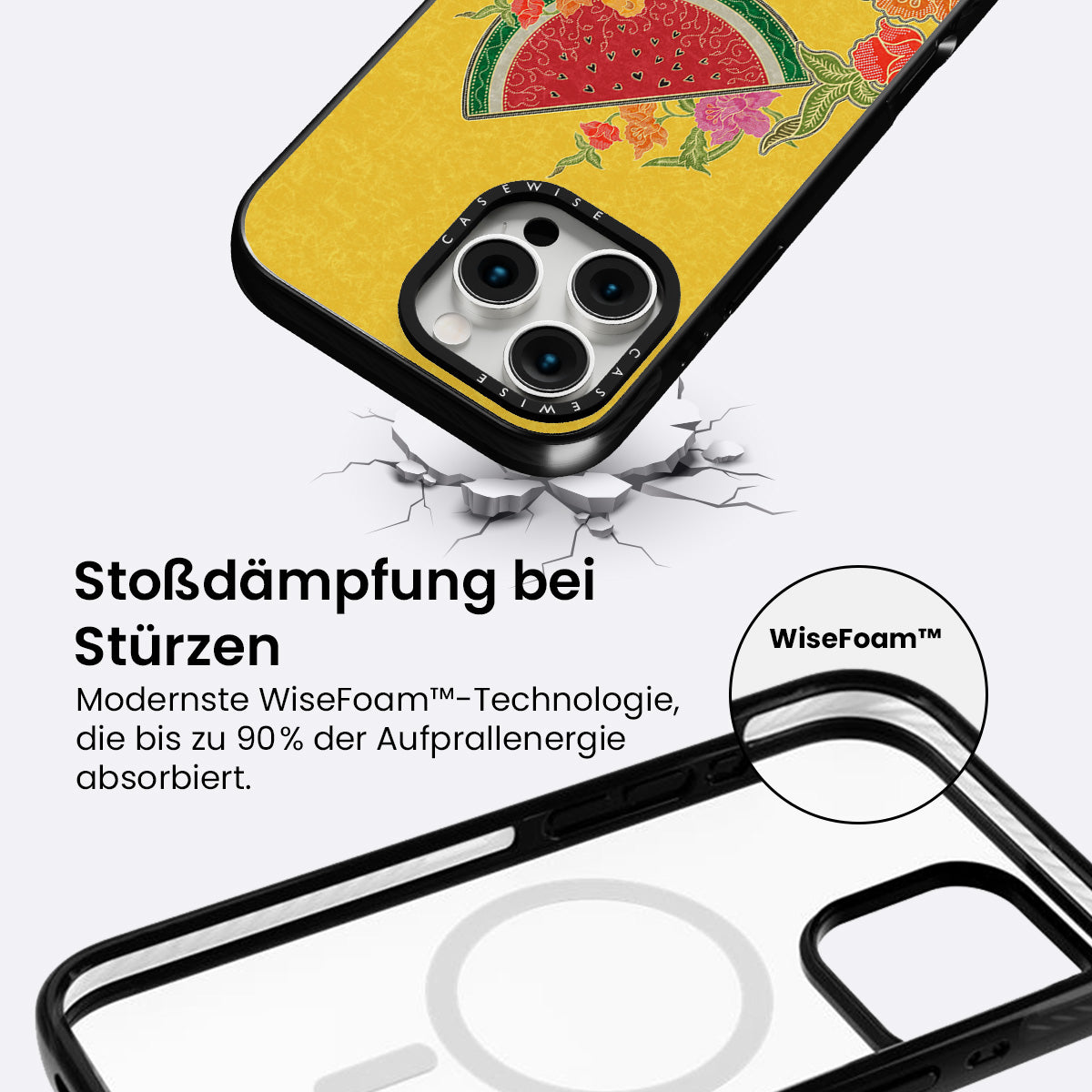 Wassermelone und Blumen - Hülle