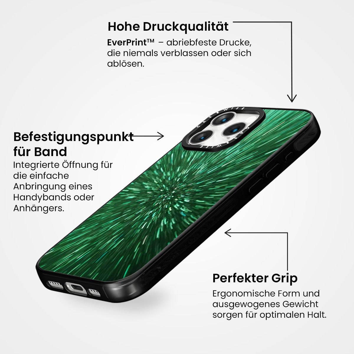 Grüner Glitzer - Hülle