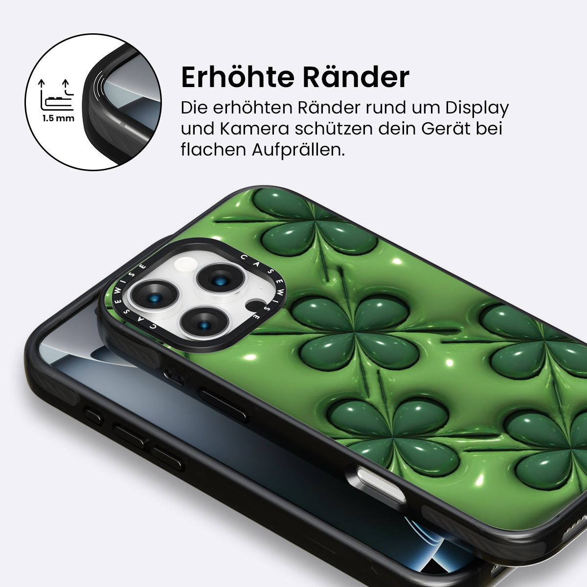 Aqua Botanisches Muster - Hülle