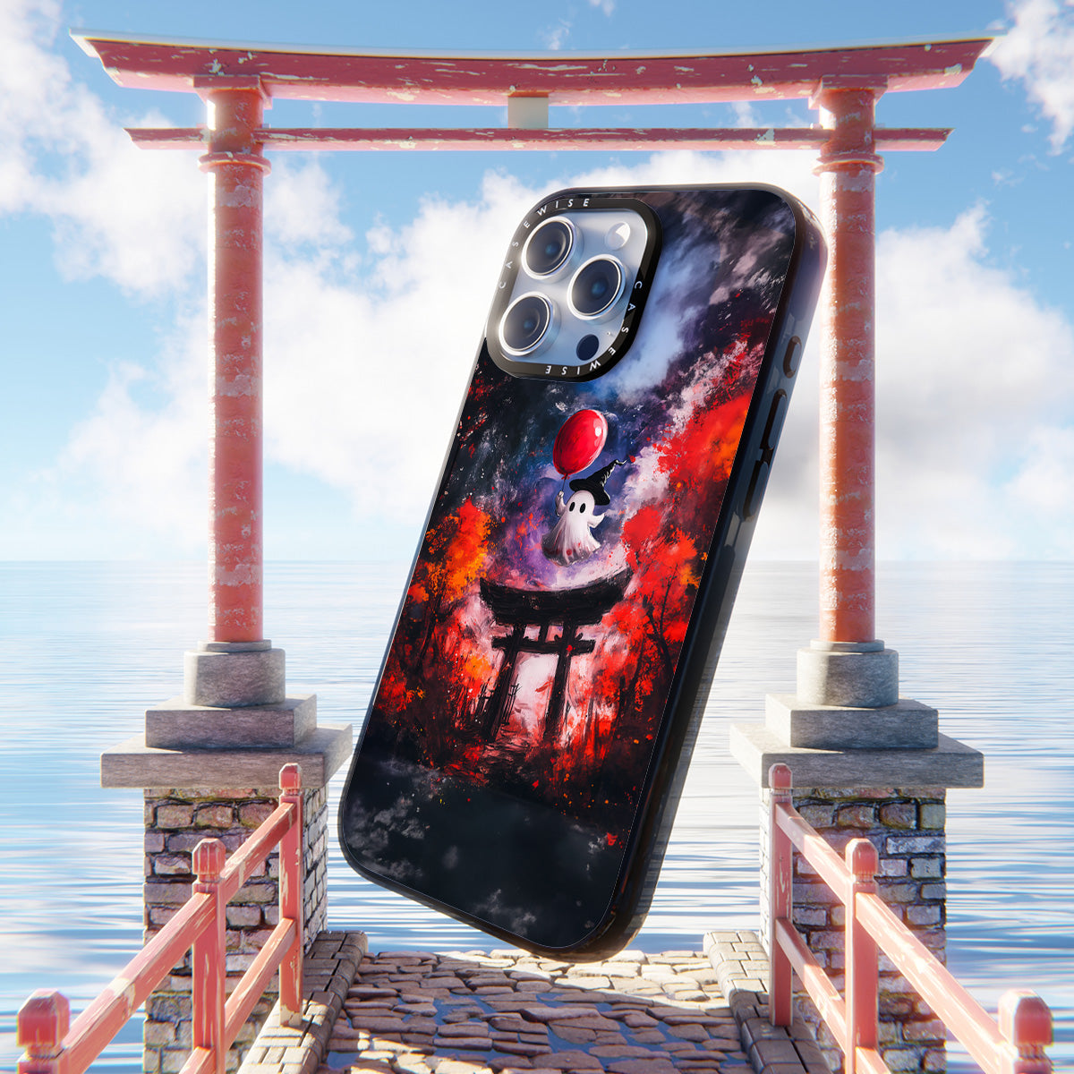 Schwebender Torii -Tor -Geist - Hülle