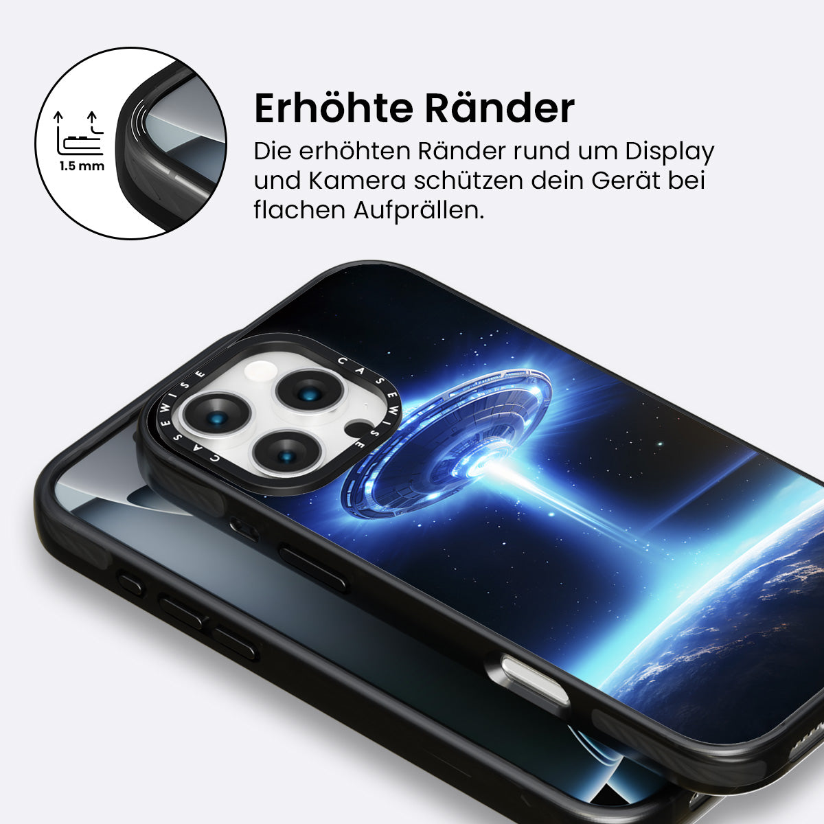 UFO Flying Saucer Raumschiff in der Umlaufbahn - Hülle