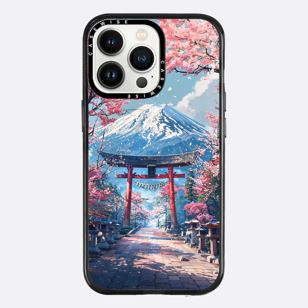 Heiliger Sakura -Pfad zu Fuji - Hülle